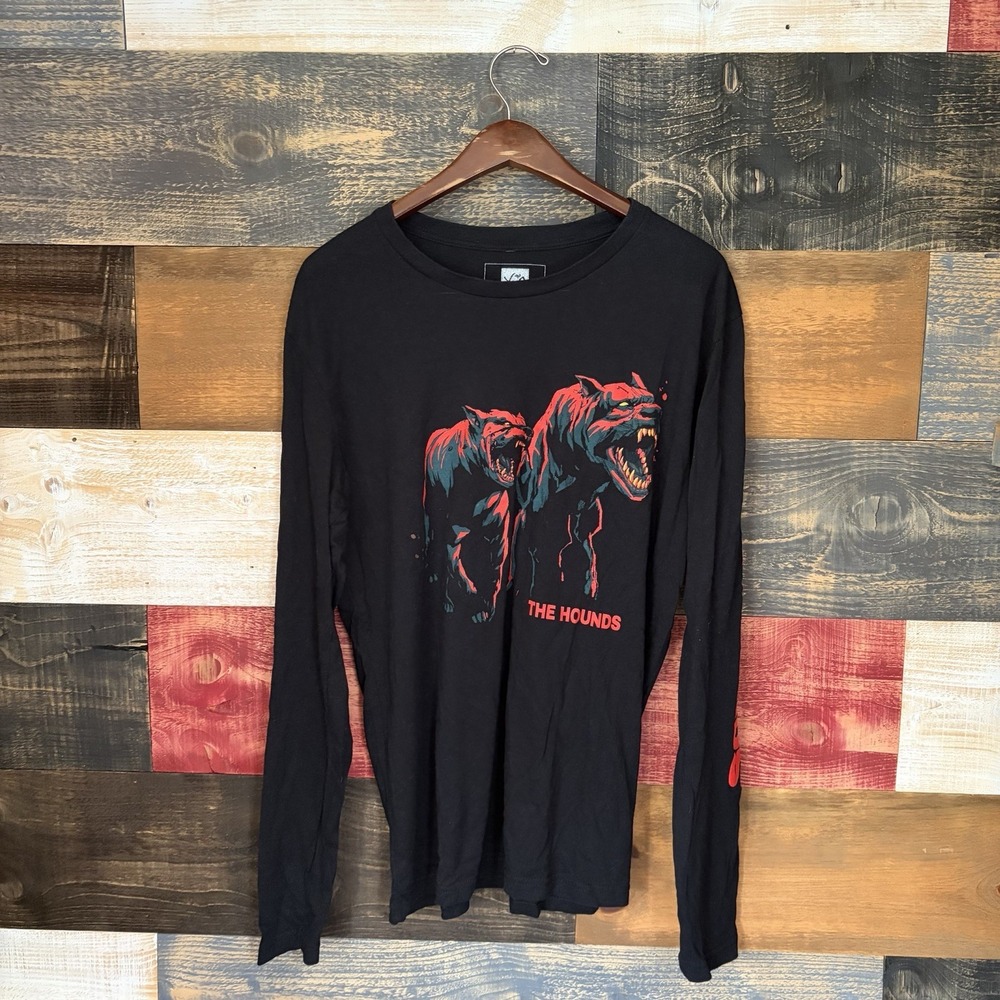 The Weeknd Marvel XO Hounds Tee Black L Rare Collectible Long Sleeve Shirt